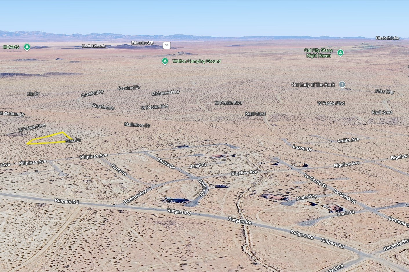 2.08 Acres California City, Kern County, CA