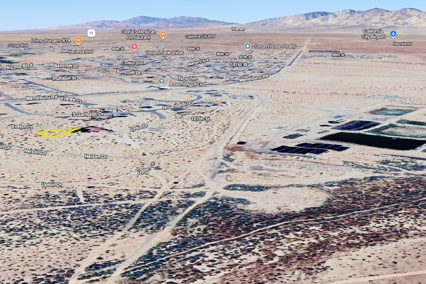 0.21 Acre California City, Kern County, CA (Power & Water)