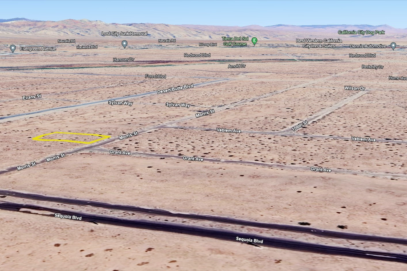 0.25 Acre California City, Kern County, CA