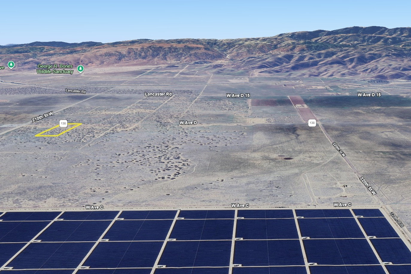 9.77 Acres Lancaster, Los Angeles County, CA (Power)