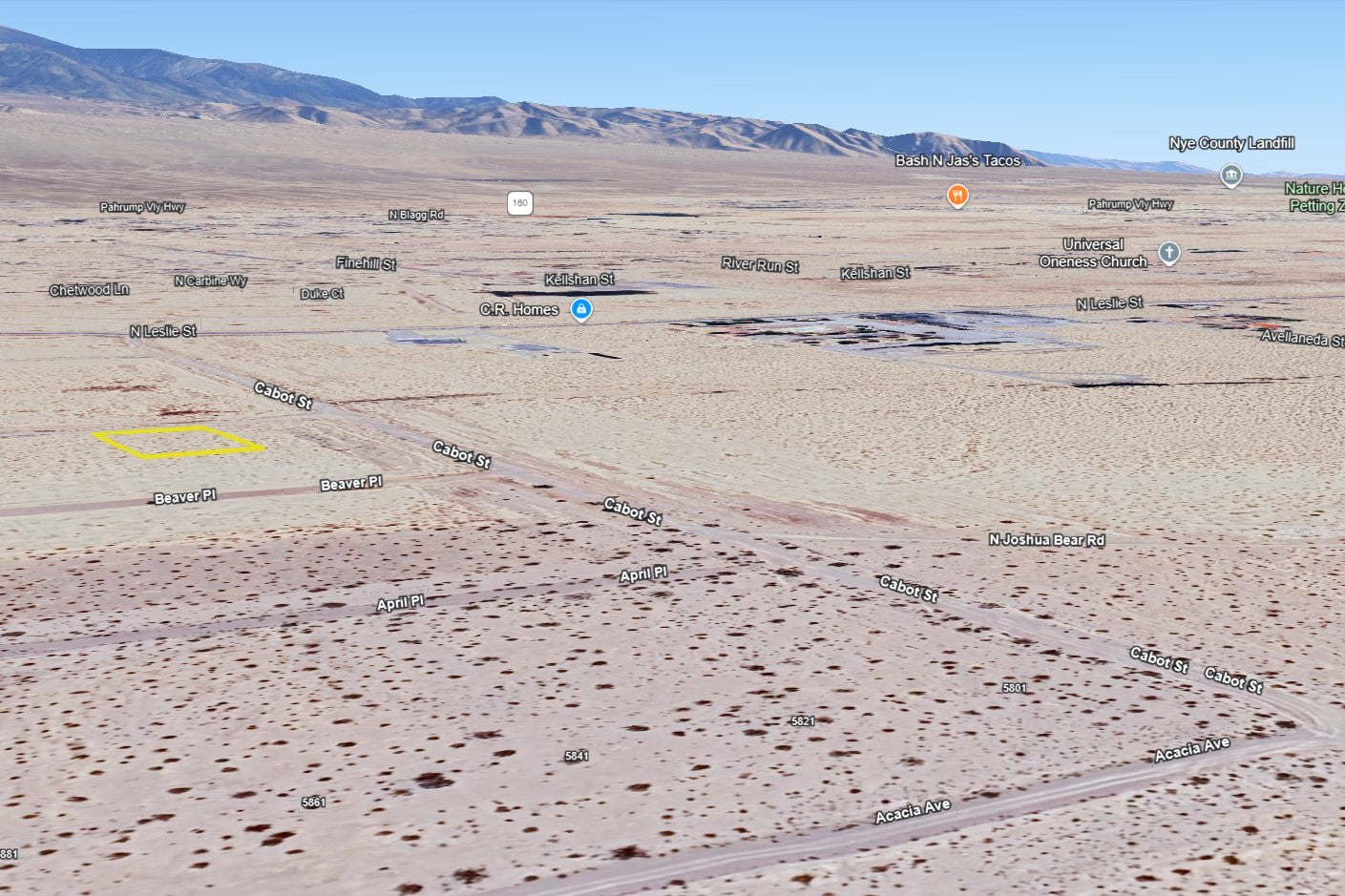 0.4590 Acre Pahrump, Nye County, NV