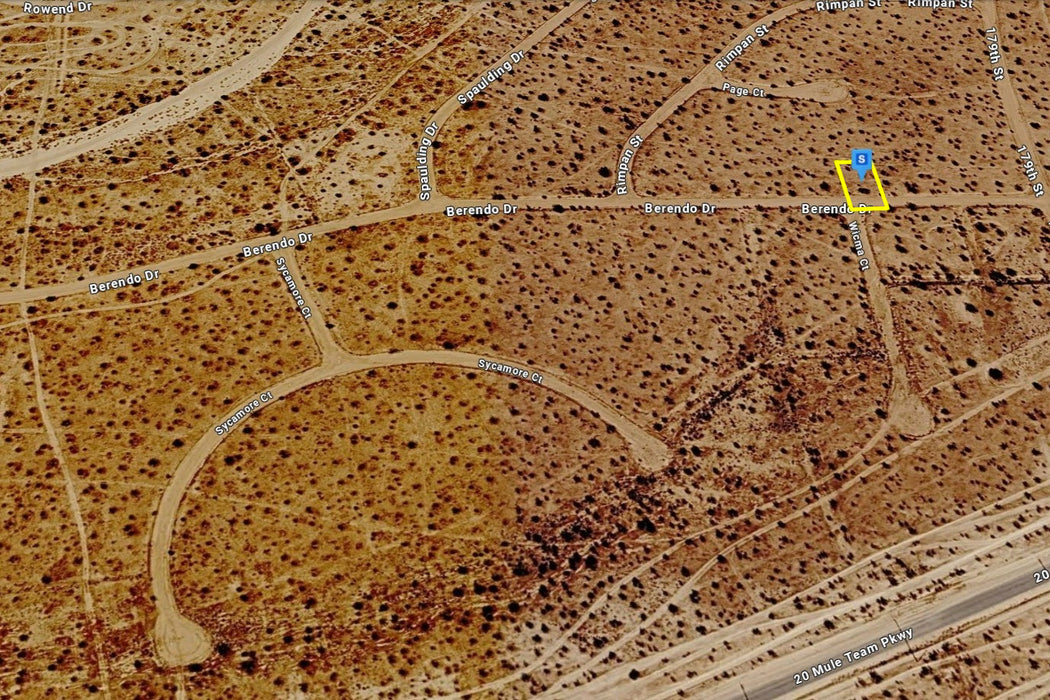0.18 Acre California City, Kern County, CA