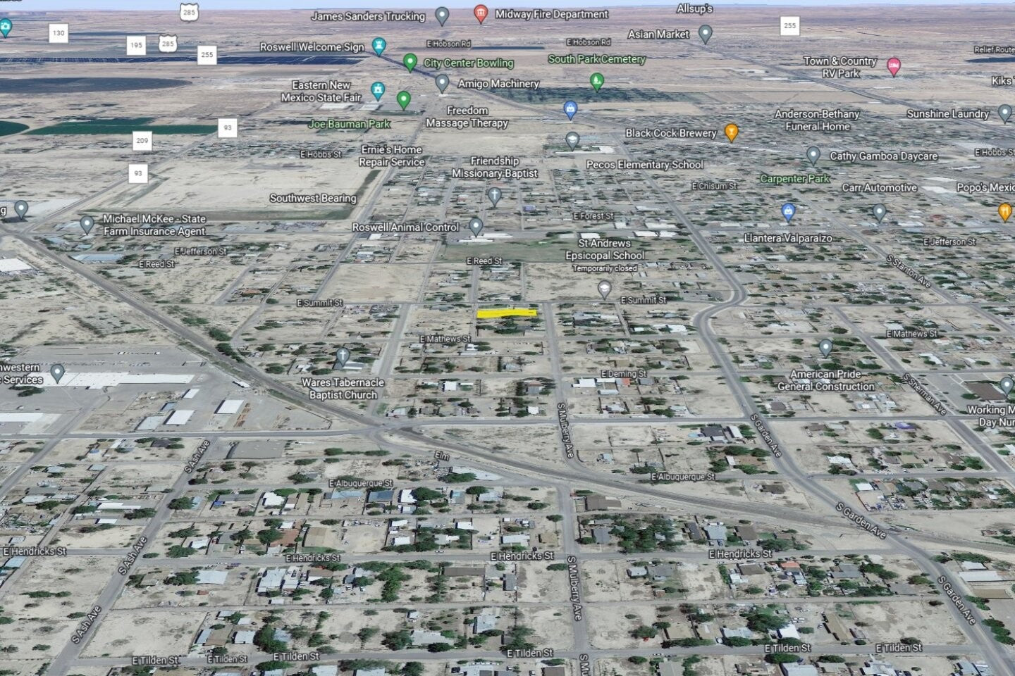 0.19 Acre Roswell, Chaves County, NM (Power, Water, & Paved Road)
