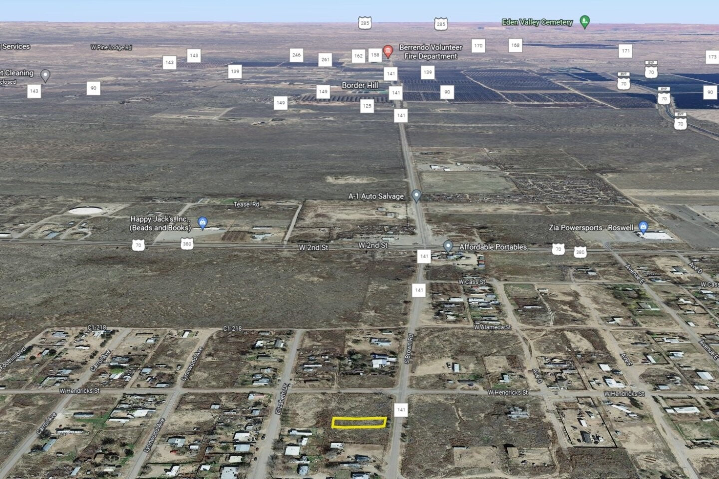 0.20 Acre Roswell, Chaves County, NM (Power, Water, & Paved Road)