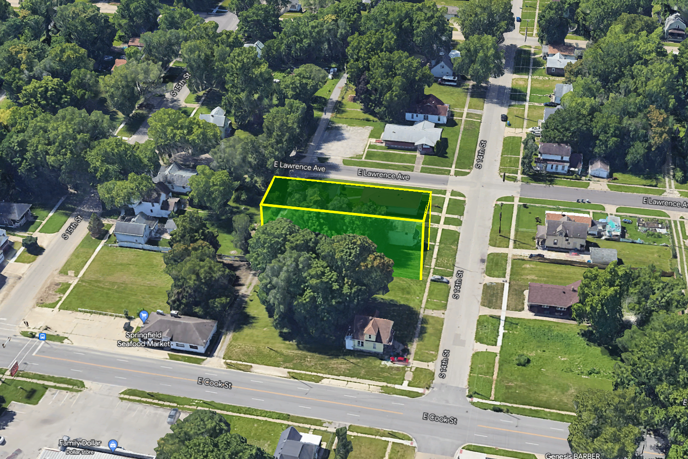 0.17 Acre Springfield, Sangamon County, IL (Power, Water, & Paved Road)