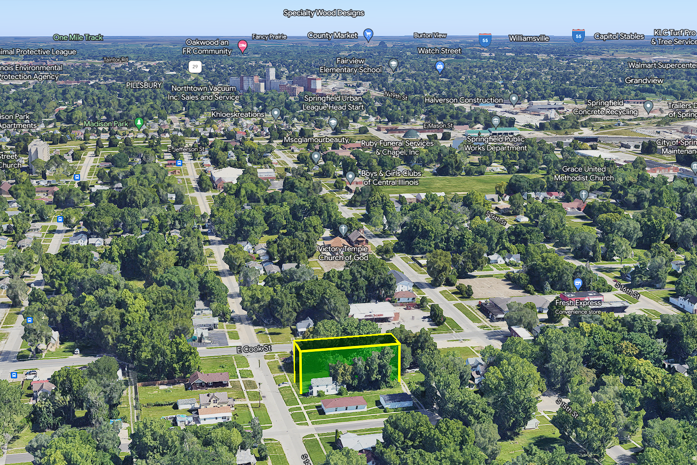 0.17 Acre Springfield, Sangamon County, IL (Power, Water, & Paved Road)