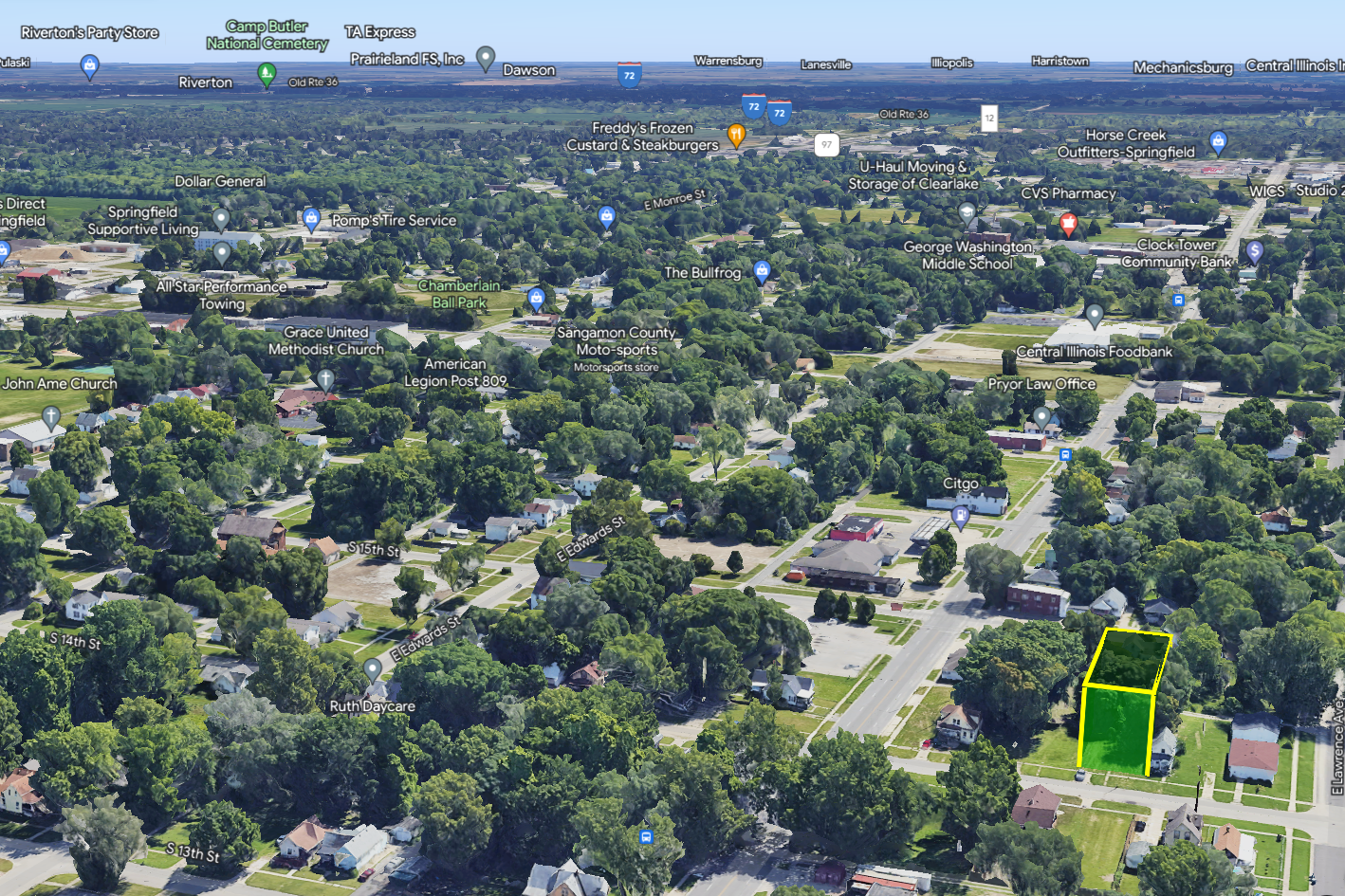 0.17 Acre Springfield, Sangamon County, IL (Power, Water, & Paved Road)