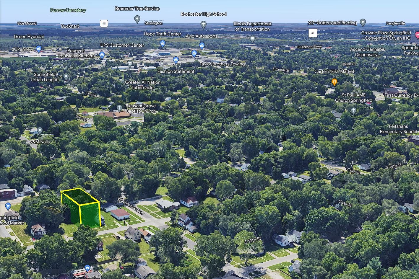 0.17 Acre Springfield, Sangamon County, IL (Power, Water, & Paved Road)